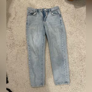 Light washed mom style jeans